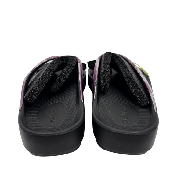 NEW Oofos Oolala Flip Flops Thong Sandals Womens 5 Limited Edition Purple Camo - Picture 3 of 6